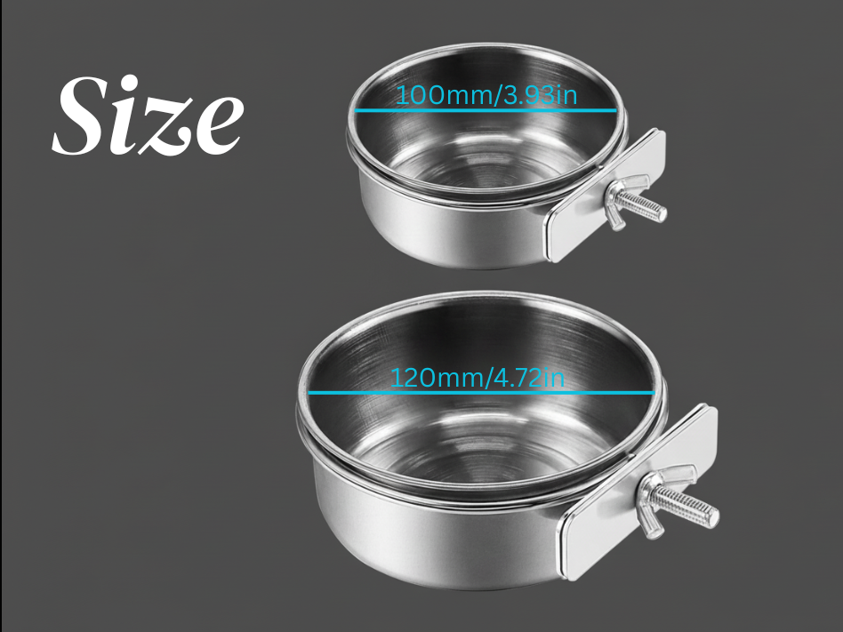 Stainless Steel Bird Feeding Bowls