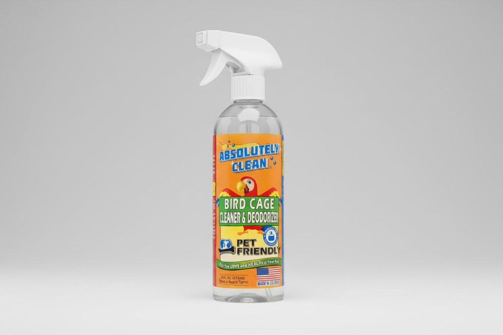 Amazing Bird Cage Cleaner and Deodorizer - Just Spray/Wipe - Safely & Easily Removes Bird Messes Quickly and Easily - Made in the US - Fragrance Free (16Oz Pack of 1)