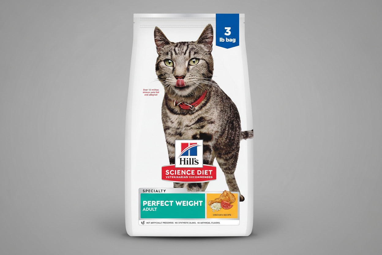 Adult Perfect Weight Dry Cat Food, Chicken, 3 Lb. Bag