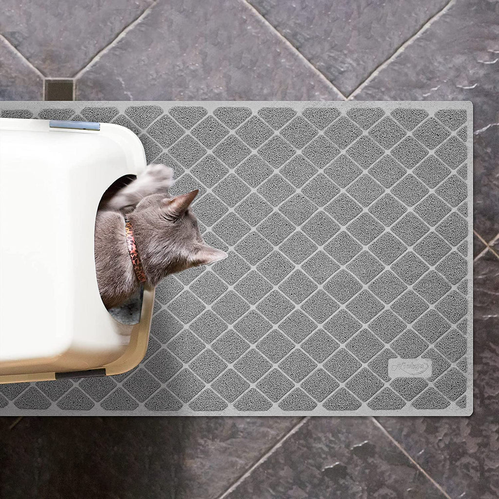 Ultimate Comfort Cat Litter Mat - Non-Slip, Waterproof & Easy to Clean Litter Trapping Solution for Happy Cats