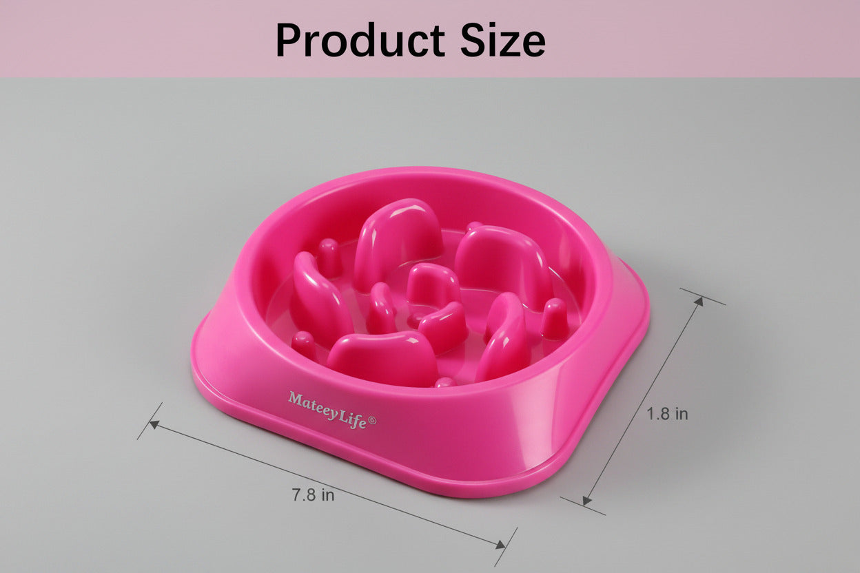 Slow Feeder Dog Bowls, Anti-Choking Puzzle Dog Food Bowls, Non Slip Interactive Dog Feeding Bowls That Slow down Eating, Bloat Stop Maze Dog Dishes Dog Feeder for Medium Large Breeds Purple