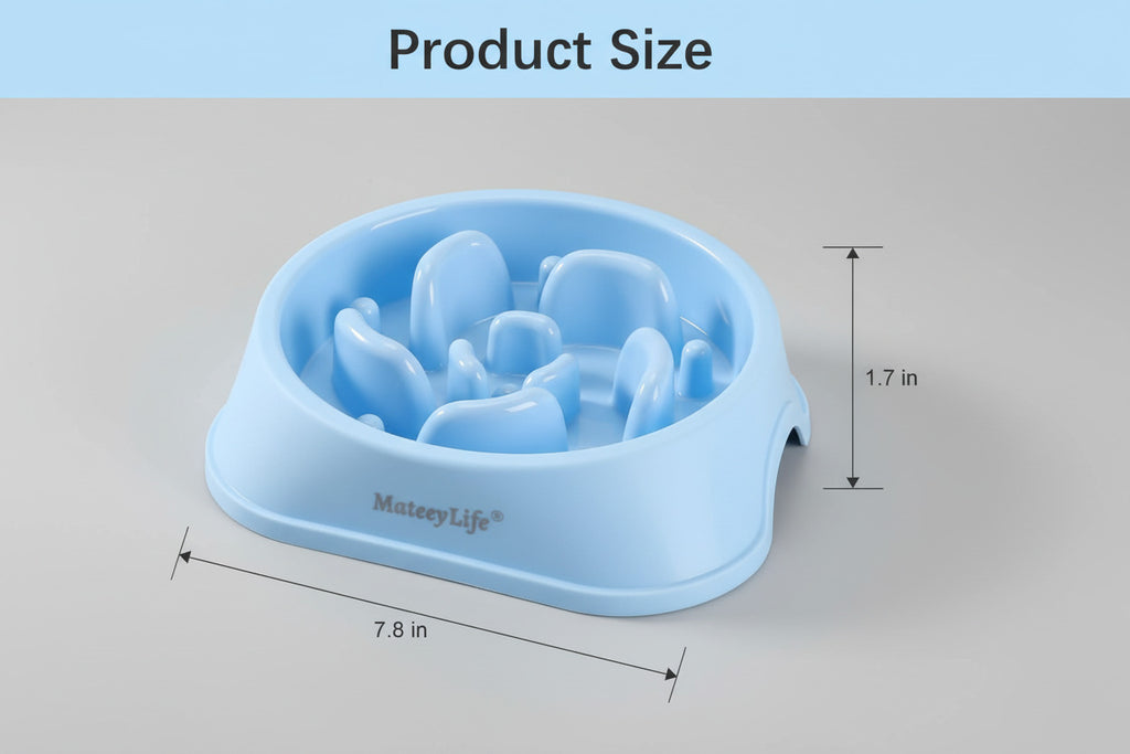 Mateeylife Slow Feeder Dog Bowls 2PCS, Anti-Choking Puzzle Dog Food Bowls, An...