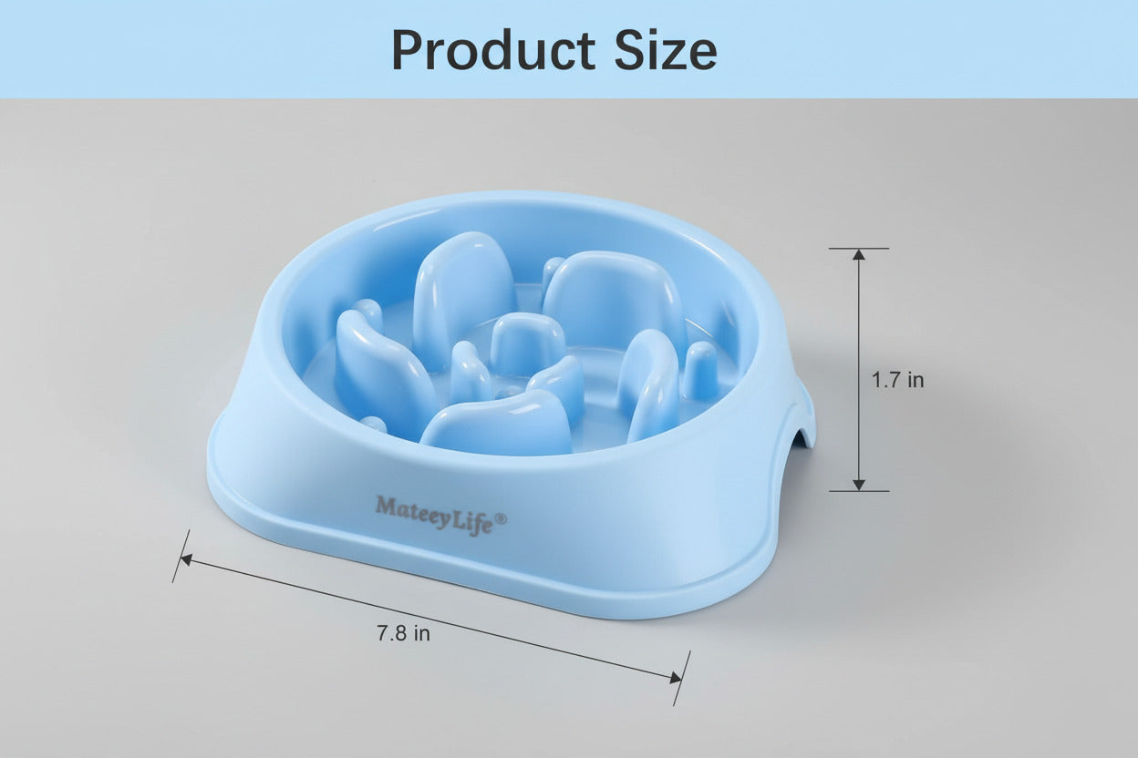Mateeylife Slow Feeder Dog Bowls 2PCS, Anti-Choking Puzzle Dog Food Bowls, An...