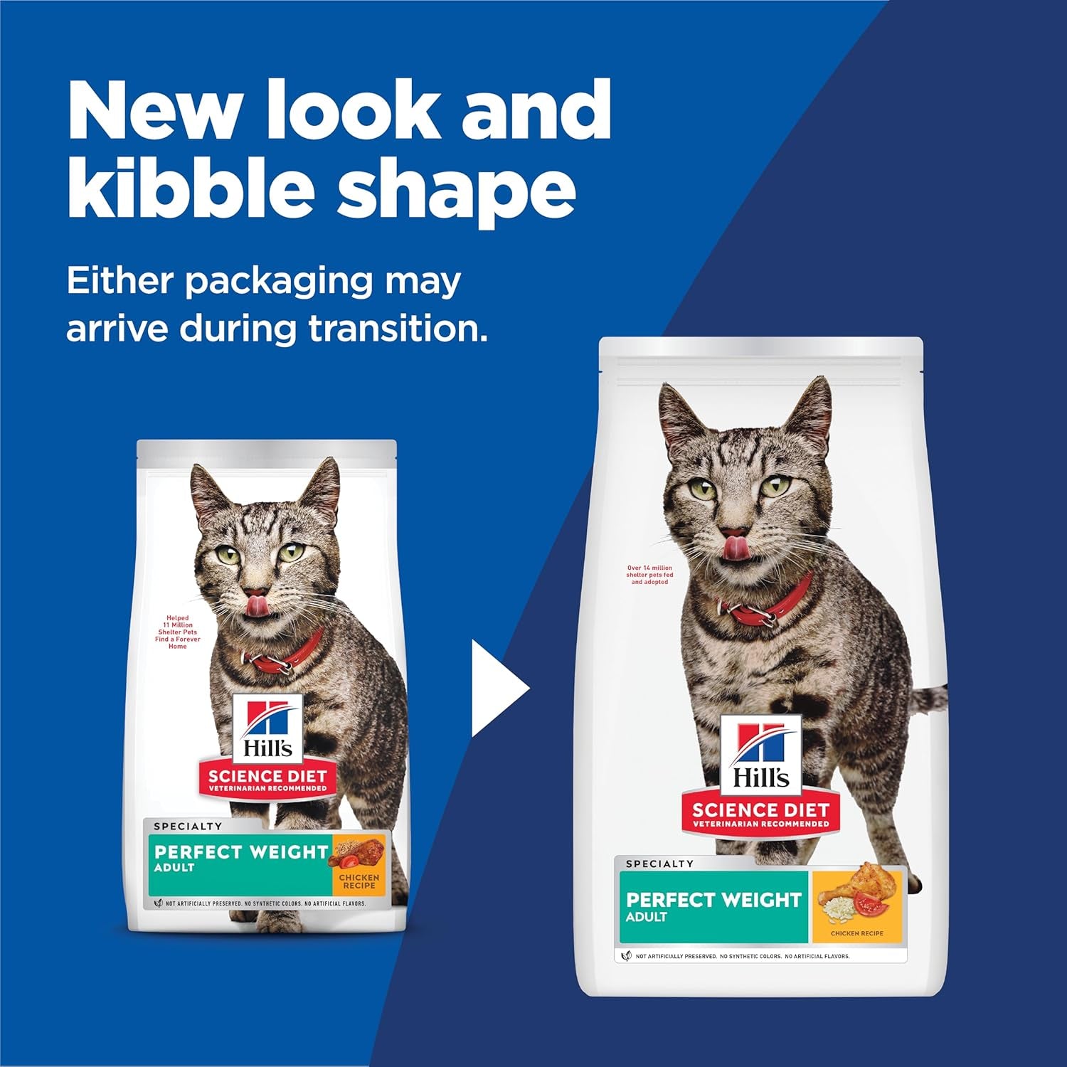 Adult Perfect Weight Dry Cat Food, Chicken, 3 Lb. Bag