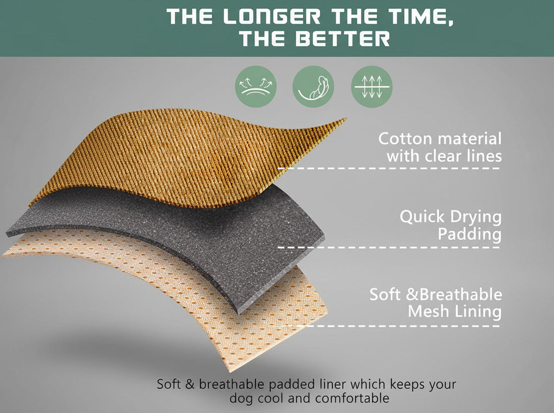 Tactical Dog Harness for Large Dogs No Pull, Famous TIK Tok No Pull, Fit Smart Reflective Pet Walking Harness for Training, Adjustable Dog Vest Harness with Handle Brown L