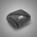 Dog Blanket for Small Medium Dogs, Pet Bed Blanket Cat Puppy Kitten, Fleece Furniture Couch Cover Protector Sofa Car, Soft Sherpa Dog Throw Plush Reversible Washable, Mini 29X40 Solid Dark Gray