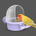 No Mess Bird Feeder with Water Dispenser, Food and Water Bowl for Parakeet, Parrot, Cockatiel, Budgie and Lovebird