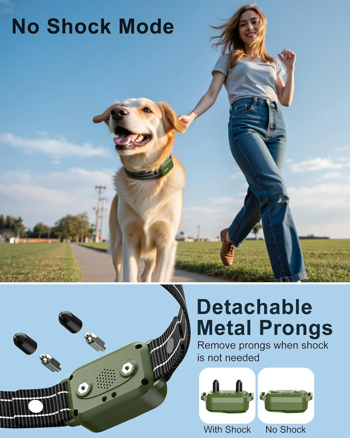 Ultimate Dog Training Shock Collar - 4500FT Remote Control, Waterproof Design & 4 Customizable Training Modes for Dogs 10-120Lbs